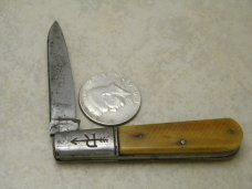 Vintage Russell Bone 1 Blade Barlow Knife