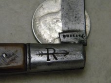 Vintage Russell Bone 1 Blade Barlow Knife