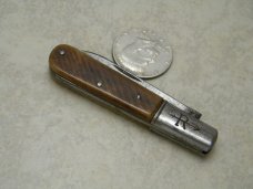Vintage Russell Bone 1 Blade Barlow Knife