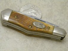 Cripple Creek USA 1465 Knife World 1982 First Edition Bone Jack Knife 
