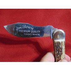 EXCELLENT CONDITION JIM BOWIE HAND MADE GENUINE STAG CLASP KNIFE CARL SCHLIEPER GERMAN EYE 1972/1975 EXCELLENT CONDITION JIM BOWIE HAND MADE GENUINE STAG CLASP KNIFE CARL SCHLIEPER GERMAN EYE 1972/1975