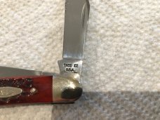 Case XX USA 6347 HP 9 dot stockman red bone 