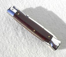 NEW OLD STOCK 1980's ITALIAN STILETTO 9" GENUINE SNAKEWOOD SWING GUARD - LAST ONE