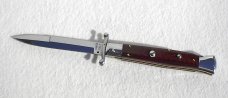 NEW OLD STOCK 1980's ITALIAN STILETTO 9" GENUINE SNAKEWOOD SWING GUARD - LAST ONE