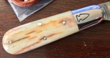 Northwoods Little Bay, Nice Giraffe Bone Handle, Made By Great Eastern Cutlery, New (GEC 25) Northwoods Little Bay, Nice Giraffe Bone Handle, Made By Great Eastern Cutlery, New (GEC 25)