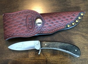 1980 Case XX P51 SSP Li'l Devil Fixed Blade Knife 10 Dot with Original  Leather Sheath
