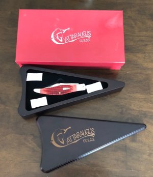 Case / Tony Bose / Cattaraugus Collaboration - Yukon Jack Knife in wooden display - ATS-34 Steel
