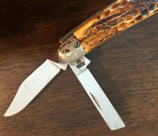 1984 Case XX - 2nd Cut Stag 5380 SS Large Whittler Knife - Scrolled Bolsters - 3 7/8" Closed 1984 Case XX - 2nd Cut Stag 5380 SS Large Whittler Knife - Scrolled Bolsters - 3 7/8" Closed