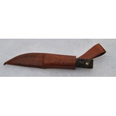 Puukko Indigenous Condor 7" OAL Mint With Leather Dangle Sheath Full Tang 1/8" Stock Lanyard 
