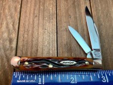 Robeson, by Queen, Mastercraft Revearse Peanut Carmel Worm Groove Bone Robeson, by Queen, Mastercraft Revearse Peanut Carmel Worm Groove Bone