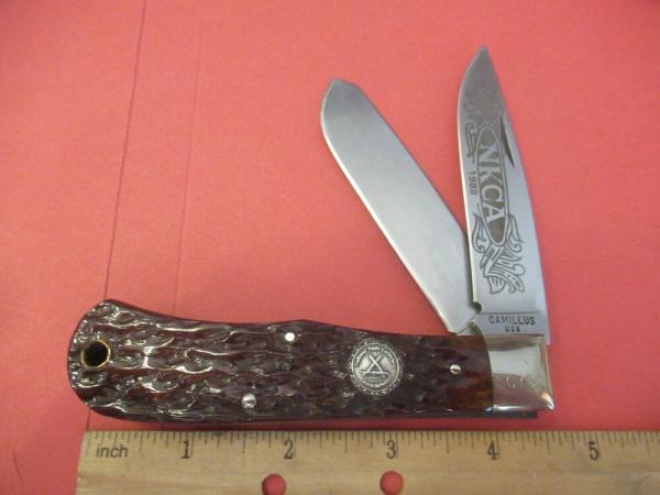 Camillus  Brown Bone Large Trapper Made for the NKCA 