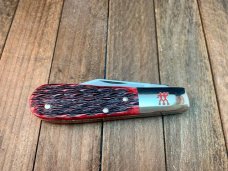 Henckels by Boker 1 Blade Barlow Red Pin Feather Jig Bone Henckels by Boker 1 Blade Barlow Red Pin Feather Jig Bone