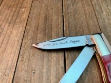 Frost Cutlery Japan Little Jim Bowie Trapper Red Jigged Bone (Buy It For Her) Frost Cutlery Japan Little Jim Bowie Trapper Red Jigged Bone (Buy It For Her)