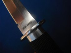 RARE COLD STEEL JAPANESE MINI TANTO FIXED BLADE KNIFE W/ ORIGINAL LEATHER SHEATH MADE IN JAPAN!! RARE COLD STEEL JAPANESE MINI TANTO FIXED BLADE KNIFE W/ ORIGINAL LEATHER SHEATH MADE IN JAPAN!!