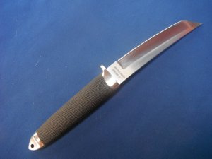 COLD STEEL MASTER TANTO SAN MAI III FIXED BLADE KNIFE W/ORIGINAL LEATHER SHEATH MADE IN JAPAN!!!