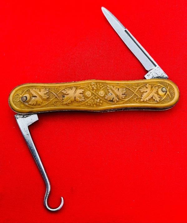 Vintage MOUND CITY CUT (EC Simmons) 2-Blade Shadow Lobster Pen Pocket Knife w/Button Hook c.1883 Vintage MOUND CITY CUT (EC Simmons) 2-Blade Shadow Lobster Pen Pocket Knife w/Button Hook c.1883