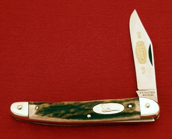 PUMA AG RUSSELL ARK 72764 GERMANY Prime Stag LUGER Pistole 08 Knife 1974 Ser.00655 PUMA AG RUSSELL ARK 72764 GERMANY Prime Stag LUGER Pistole 08 Knife 1974 Ser.00655