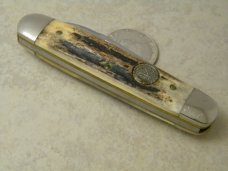 NKCA 1981 Club Knife (Made By Queen) Stag Cigar Pattern Knife