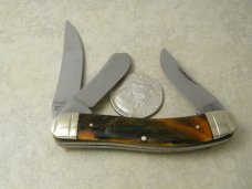 Bulldog Brand Germany Caramel Swirl Sowbelly Stockman Knife c.2004