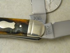 Bulldog Brand Germany Caramel Swirl Sowbelly Stockman Knife c.2004