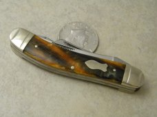 Bulldog Brand Germany Caramel Swirl Sowbelly Stockman Knife c.2004