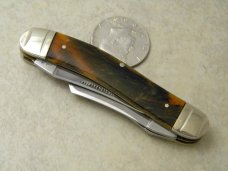 Bulldog Brand Germany Caramel Swirl Sowbelly Stockman Knife c.2004