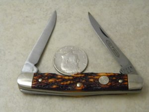 Boker USA Tree Brand 9572 Jigged Delrin Muskrat Knife