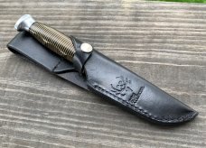 KA-BAR KNIFE, Vintage, Black/Brass Spacer Handle (Kabar) KA-BAR KNIFE, Vintage, Black/Brass Spacer Handle (Kabar)