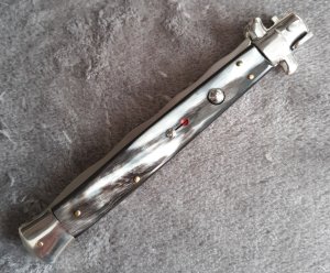 13" Kris w/ Horn Scales Stiletto Italy NOS!