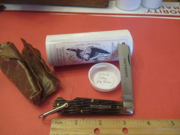 Great Eastern  Tidioute Cola Jig Bone Navy Knife Pattern # 15S115