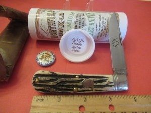 Great Eastern Northfield Exotic India Bone Handles Mustang  Pattern # 745120
