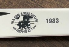 1983 Case XX - 6207 SS Mini Trapper Knife - New Grind Blades - 3 1/2" Closed
