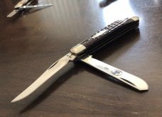 1983 Case XX - 6207 SS Mini Trapper Knife - New Grind Blades - 3 1/2" Closed