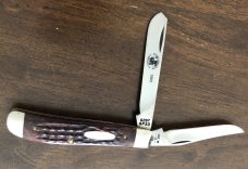 1983 Case XX - 6207 SS Mini Trapper Knife - New Grind Blades - 3 1/2" Closed