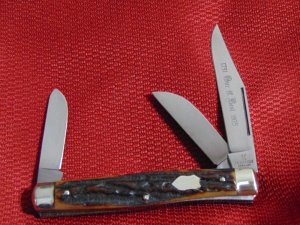 LIMITED EDITION MINT CONDITION J.A.HENCKELS 190 LTD PREMIUM STOCK KNIFE  GENUINE STAG 1975