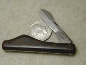 Christians Solingen Germany Wood Ink Eraser Folding Knife