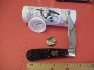 Great Eastern Tidioute  Black Plum Jigged Bone Viper Pattern # 470120