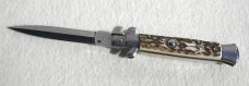 NEW 9" FRANK B. GENUINE EUROPEAN STAG ITALIAN STILETTO