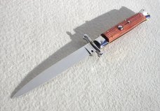  NOS 1980's EXOTIC ROSEWOOD 11" SWING GUARD LOCK BACK MANIGO ITALY