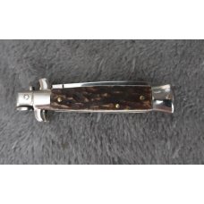 Vintage Oreste Dibon 5.5" stag stiletto, mint/NOS Vintage Oreste Dibon 5.5" stag stiletto, mint/NOS