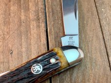 Henckels by Boker Half Whittler or a Gentlemen’s Pen Knife Hell Braun Bone Pin Feather Jigged Henckels by Boker Half Whittler or a Gentlemen’s Pen Knife Hell Braun Bone Pin Feather Jigged