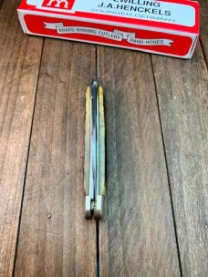 Henckels by Boker Half Whittler or a Gentlemen’s Pen Knife Hell Braun Bone Pin Feather Jigged Henckels by Boker Half Whittler or a Gentlemen’s Pen Knife Hell Braun Bone Pin Feather Jigged