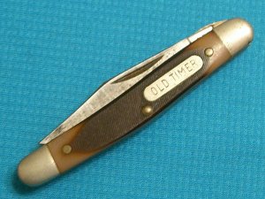 VINTAGE SCHRADE NY USA 108OT STOCKMAN FOLDING PEN JACK POCKET KNIFE KNIVES OLD TIMER