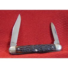 A PAIR OF USED VINTAGE CATTARAUGUS CUTLERY CO. BONE PEN KNIVES c1886/1963 A PAIR OF USED VINTAGE CATTARAUGUS CUTLERY CO. BONE PEN KNIVES c1886/1963