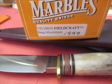 Marbles 1999 Fieldcraft Stag & Aluminum Fixed Blade Marbles 1999 Fieldcraft Stag & Aluminum Fixed Blade