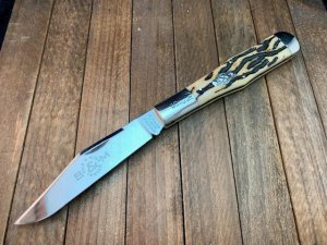 Schatt and Morgan Worm Groove Bone Coke Bottle