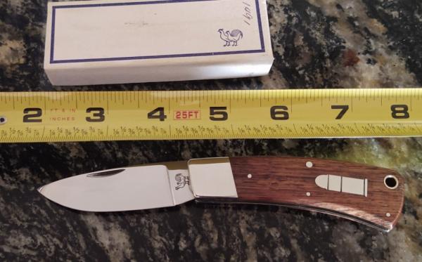 Hen and Rooster Bertram CM-7 Bullet Knife Excellent condition!