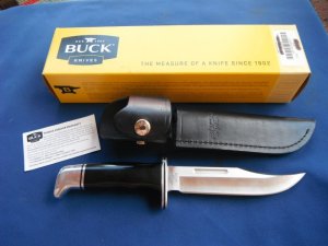 Buck USA 119 FIXED BLADE HUNTING SKINNING KNIFE. Original Sheath.  . MADE IN USA!!!