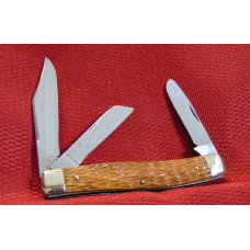 USED CONDITION SCHRADE WALDEN NY USA #880 KON-KAV STOCKMAN ETCHED BLADE BONE HANDLES c1946/1973 USED CONDITION SCHRADE WALDEN NY USA #880 KON-KAV STOCKMAN ETCHED BLADE BONE HANDLES c1946/1973