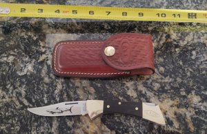 Case XX Stainless USA 2 Dot (1978) Wood P158 LSSP Mako Lockback Knife Unused with Sheath